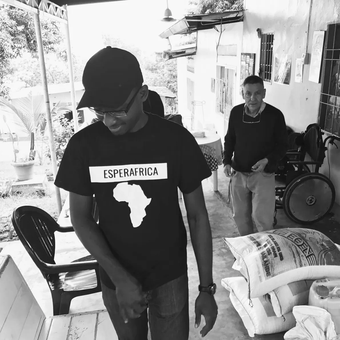 Esperafrica supplies arranged during a delivery visit